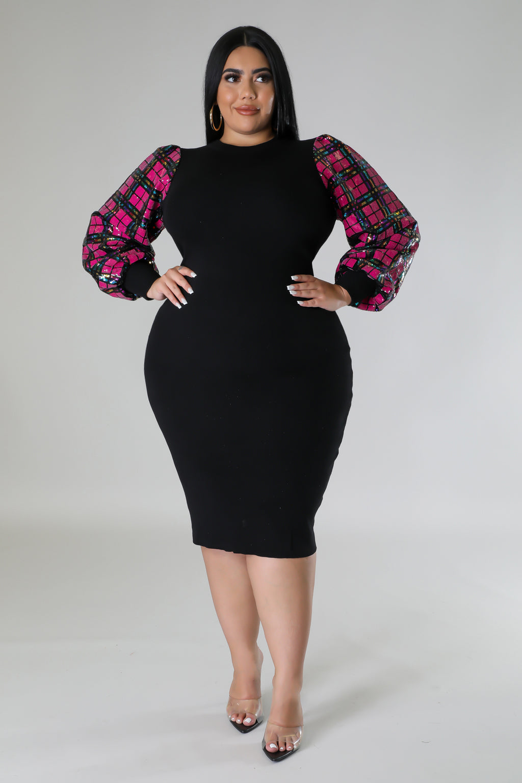 Forever Yours dress (Black) (Plus)