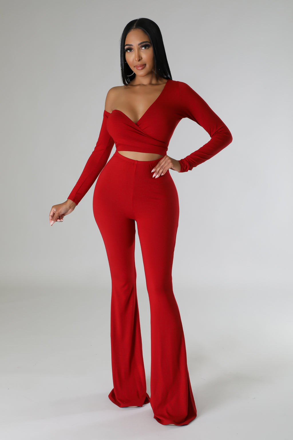 Sexy in Red jumpsuit