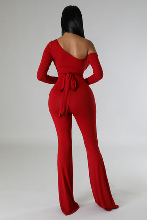 Sexy in Red jumpsuit