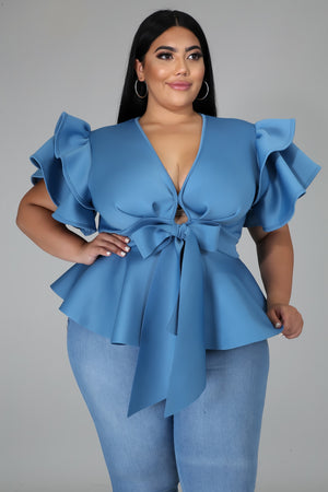 Blue Envy Top (Plus)