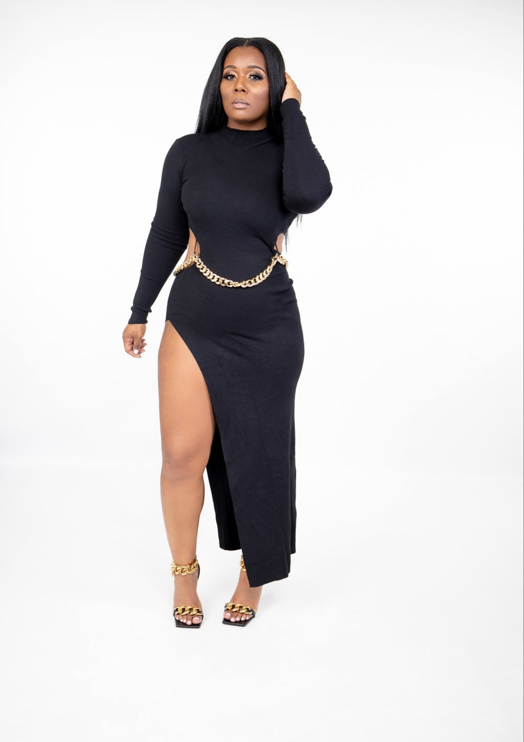 Chain Reaction dress (Black)