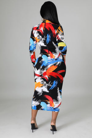 A Beautiful Abstract dress- Sale