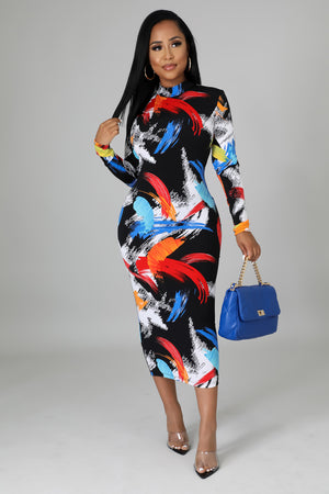 A Beautiful Abstract dress- Sale