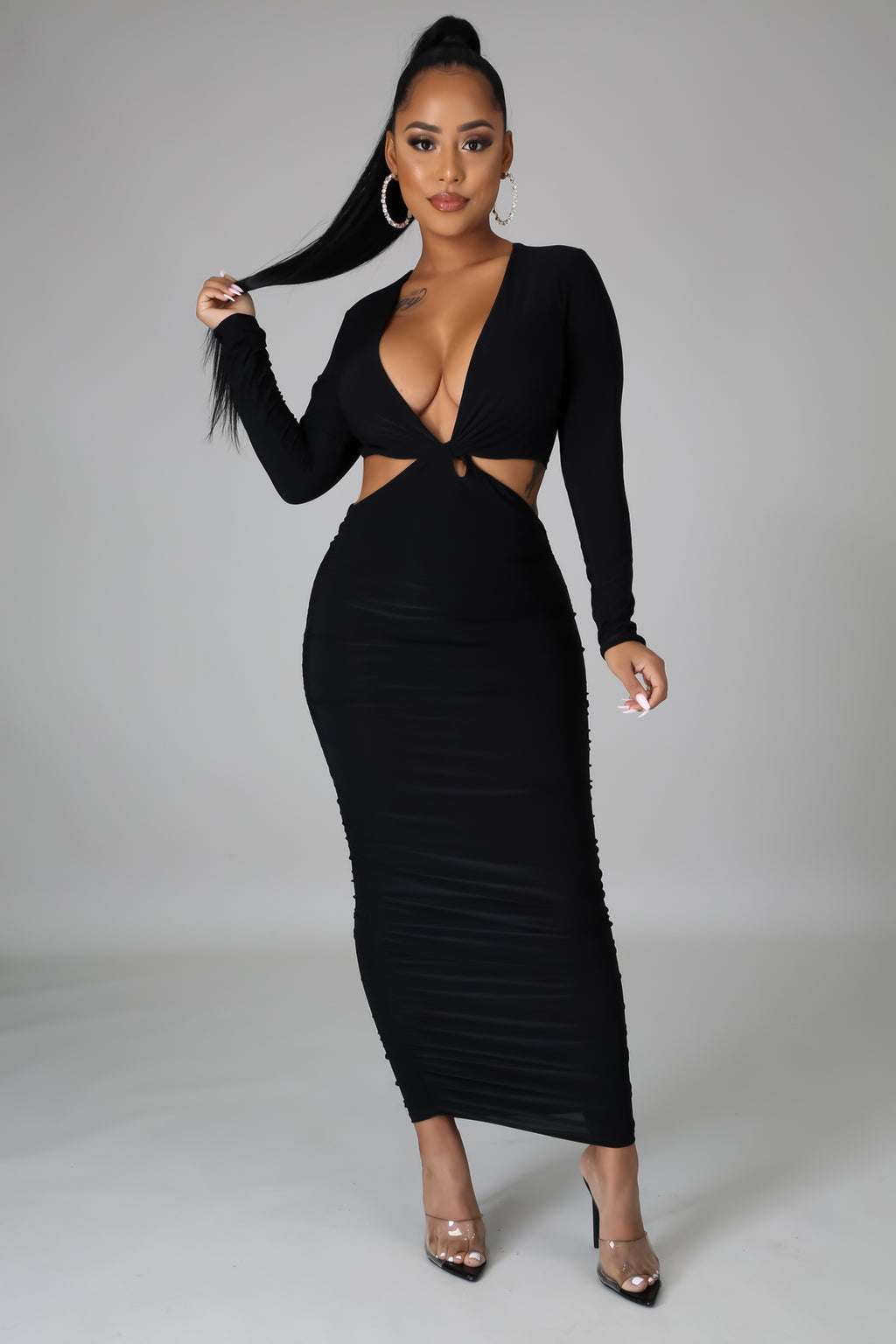 Never Lettin Up dress (Black)