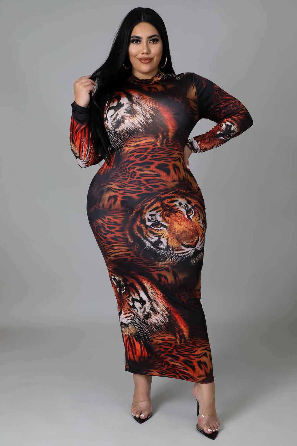 Pretty Tiger dress (Plus)