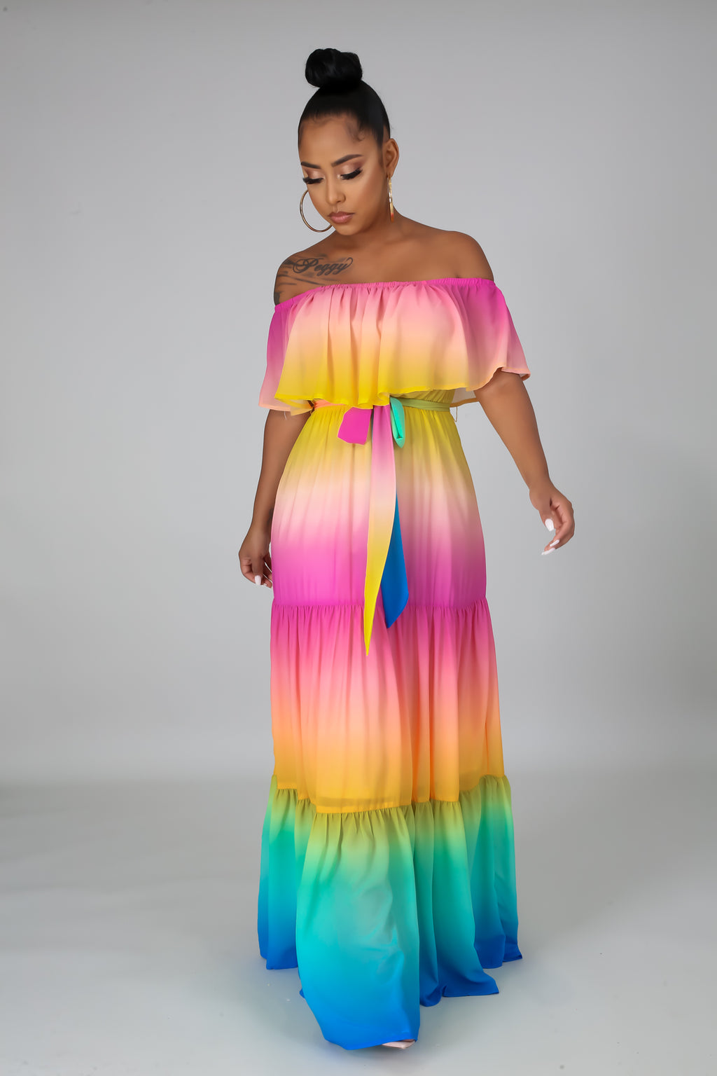 Rainbow Maxi Dress