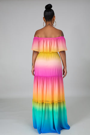 Rainbow Maxi Dress