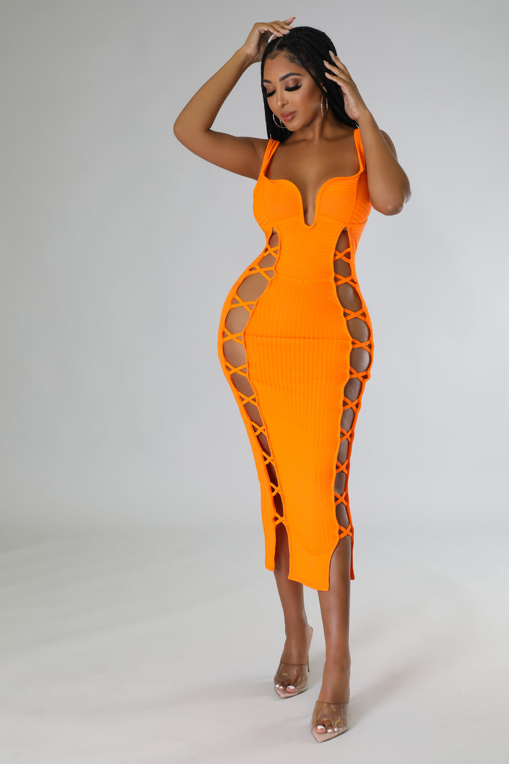 The Sassy One dress (orange)