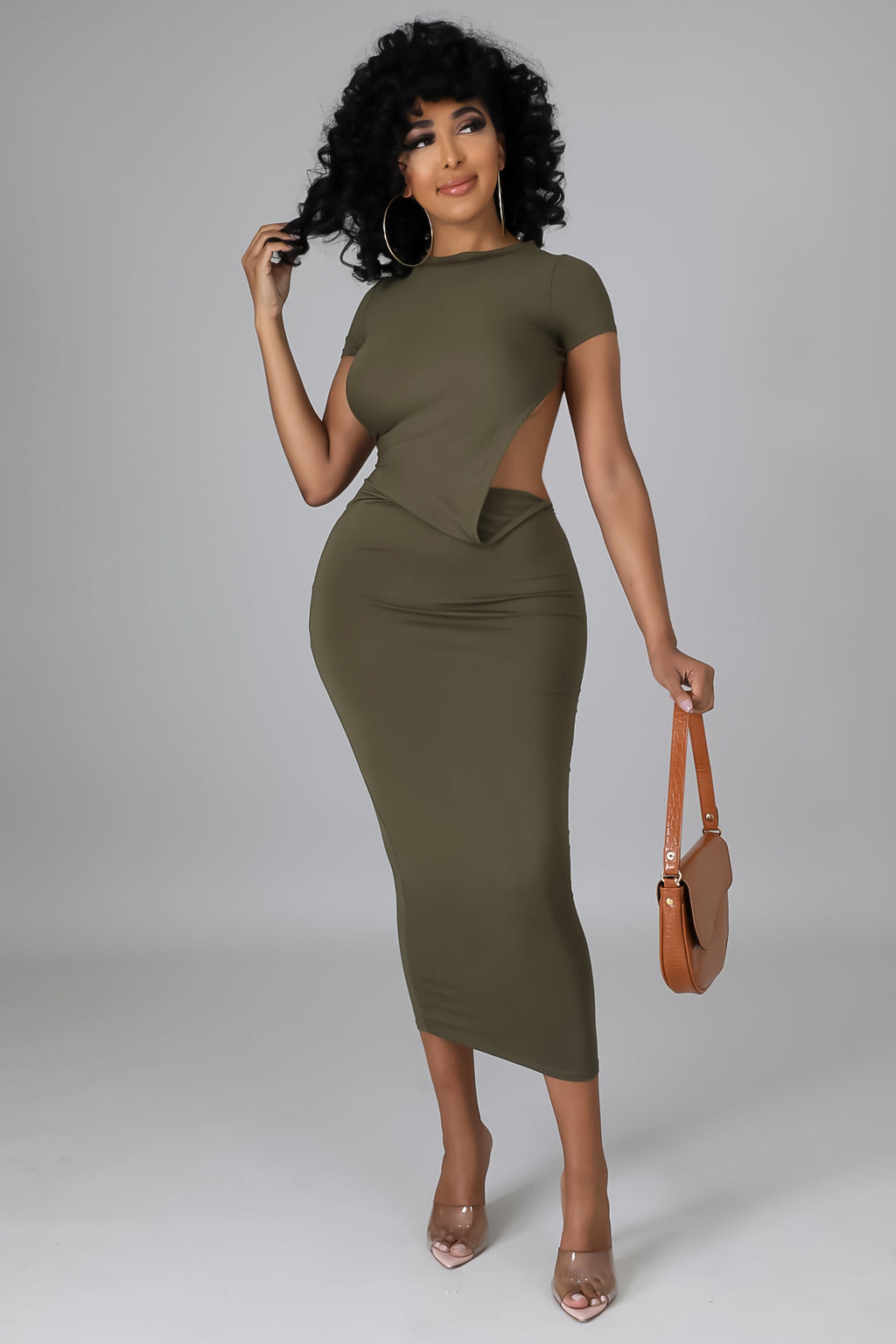 Sexy Vibes dress (Olive)