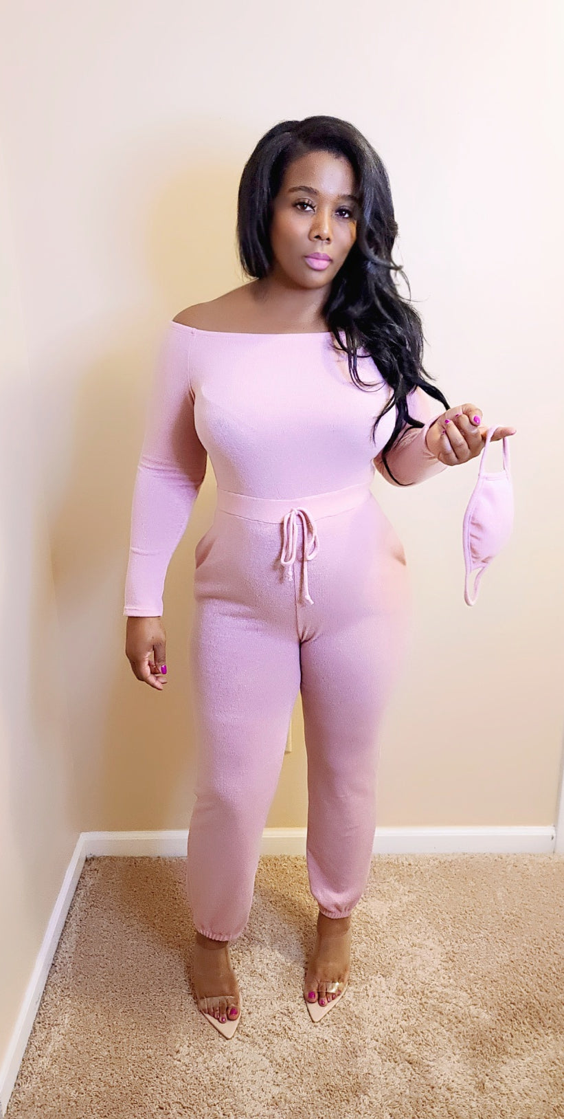 Pretty in Pink jumpsuit