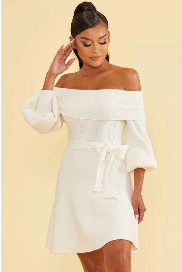 Marvel At Her dress (White)